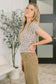 Purrfectly Wild Round Neck Knit Top