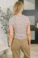 Purrfectly Wild Round Neck Knit Top