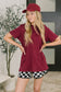 Rest Assured Basic Relaxed Tee in Cabernet