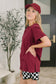 Rest Assured Basic Relaxed Tee in Cabernet
