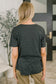 Rest Assured Basic Relaxed Tee in Charcoal