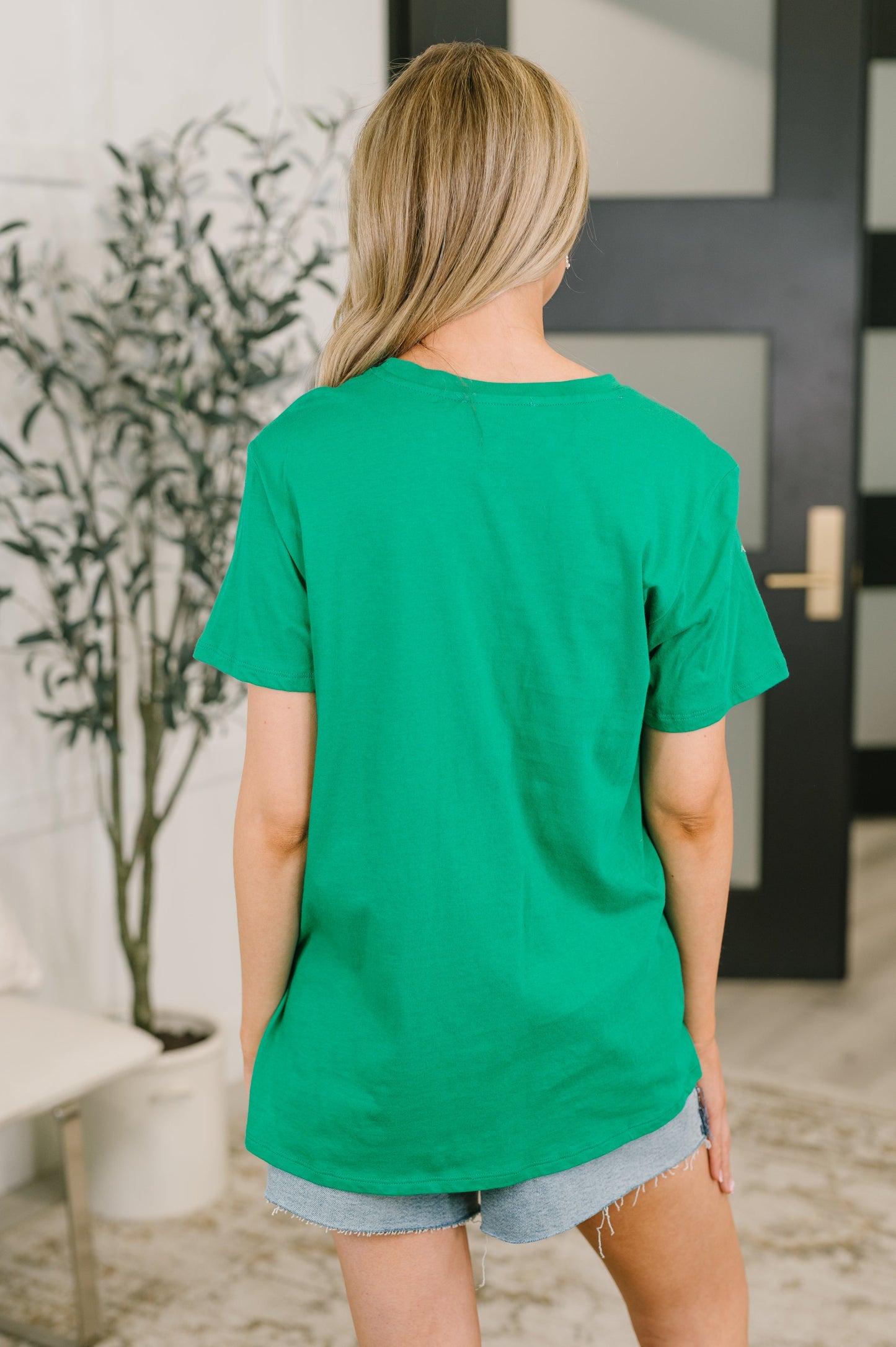 Rest Assured Basic Relaxed Tee in Kelly Green