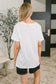 Rest Assured Basic Relaxed Tee in White