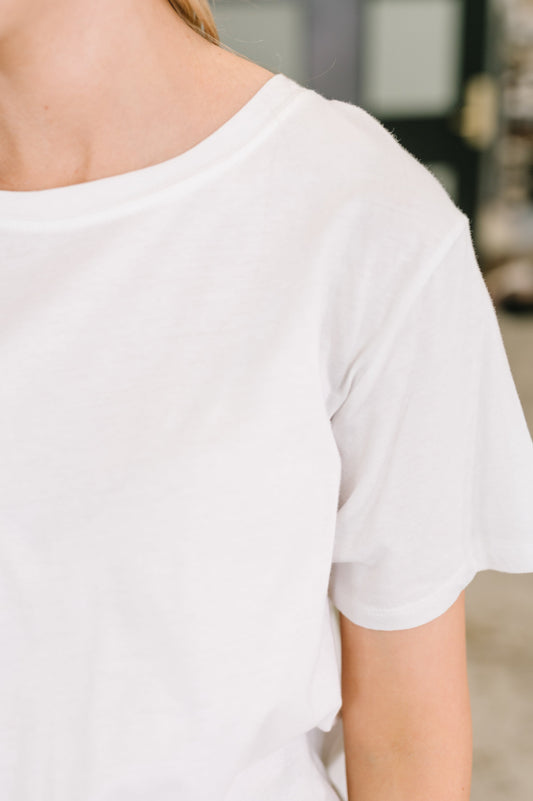 Rest Assured Basic Relaxed Tee in White