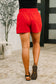 Rile Me Up High Waisted Shorts in Tomato