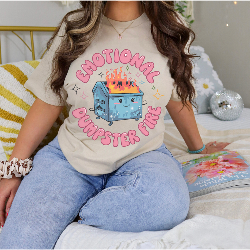 Emotional Dumpster Fire Graphic Tee
