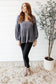 Sassy Swing Top in Charcoal
