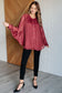 Smiles and Pouts Bat Sleeve Button Down Shirt