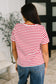 Something New Scalloped Hem Top