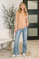 Something in the Air Lettuce Hem Long Sleeve Top