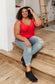 Stay Easy Tank In Cherry