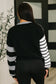 Striped Simplicity Color Block Relaxed Pullover