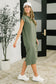 Sweet Like That Casual Dress in Light Olive