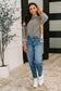 Sweet as Pie Color Block Relaxed Long Sleeve Top