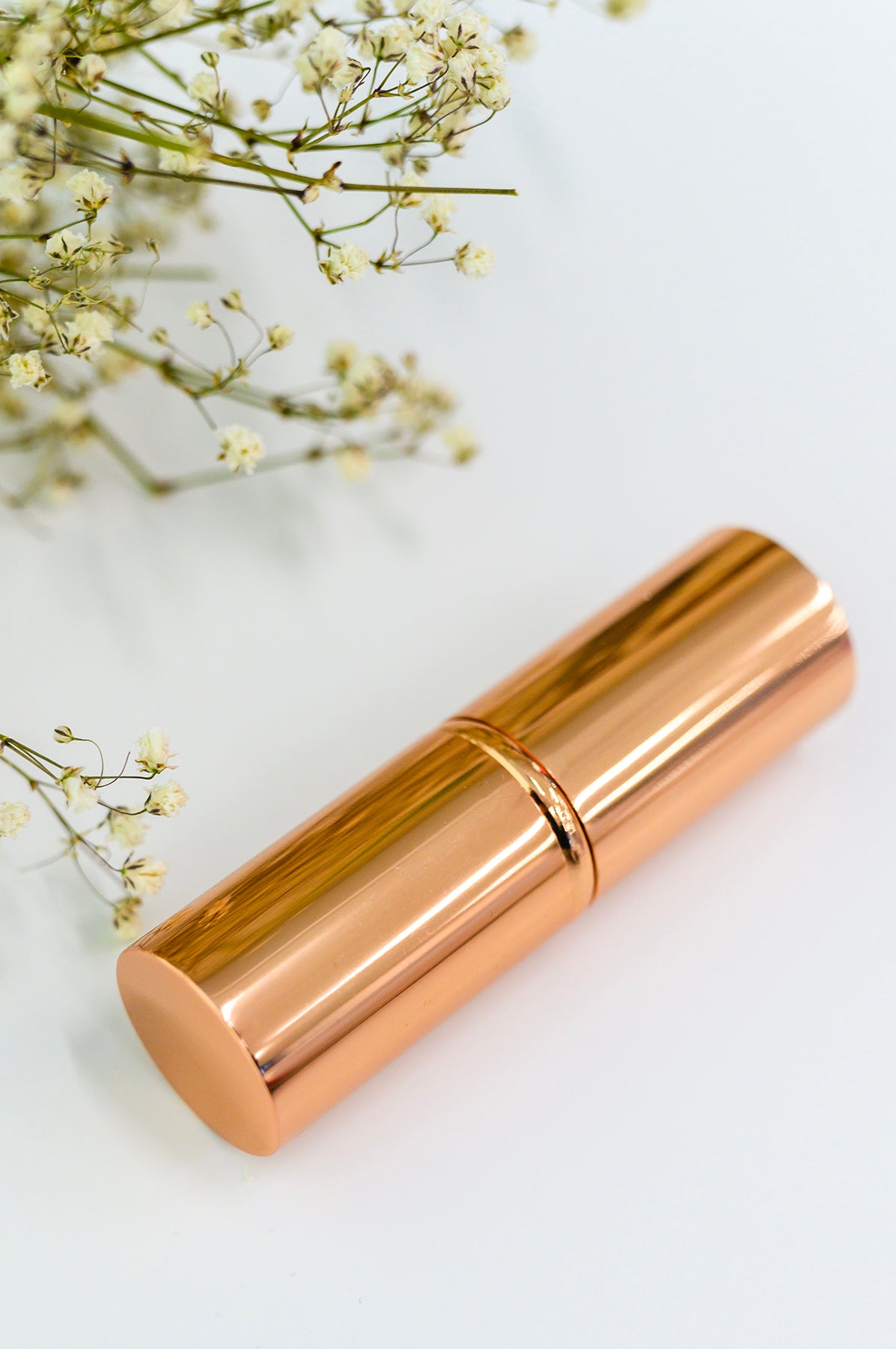 Rose Gold and Pink Telescopic Powder Brush