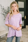 Thanks To You Relaxed Tee in Lilac