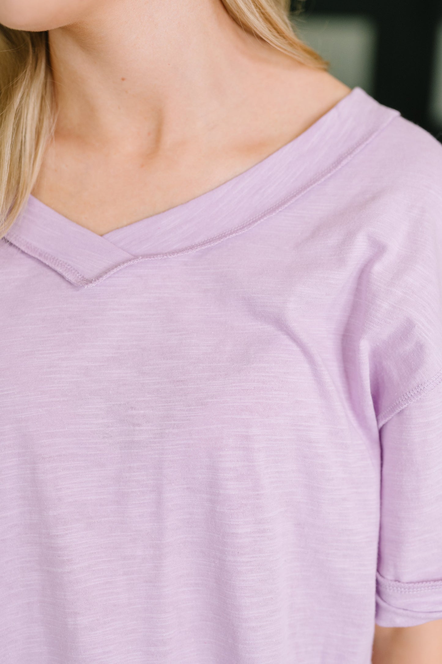 Thanks To You Relaxed Tee in Lilac