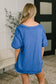 Thanks To You Relaxed Tee in Royal Blue