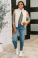 Sweet as Pie Color Block Relaxed Long Sleeve Top