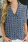 The Darling Detail Collared Blouse in Denim