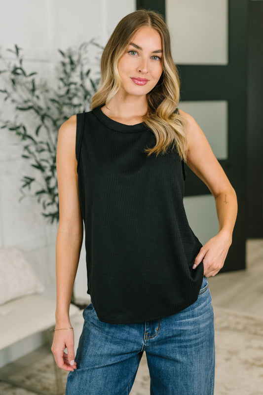 Thread Theory Round Neck Tank in Black