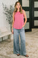 Thread Theory Round Neck Tank in Pink