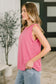 Thread Theory Round Neck Tank in Pink