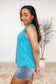 Thread Theory Round Neck Tank in Teal