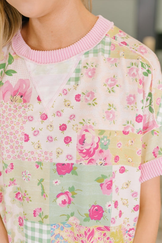 Until Tomorrow Patchwork Relaxed Tee
