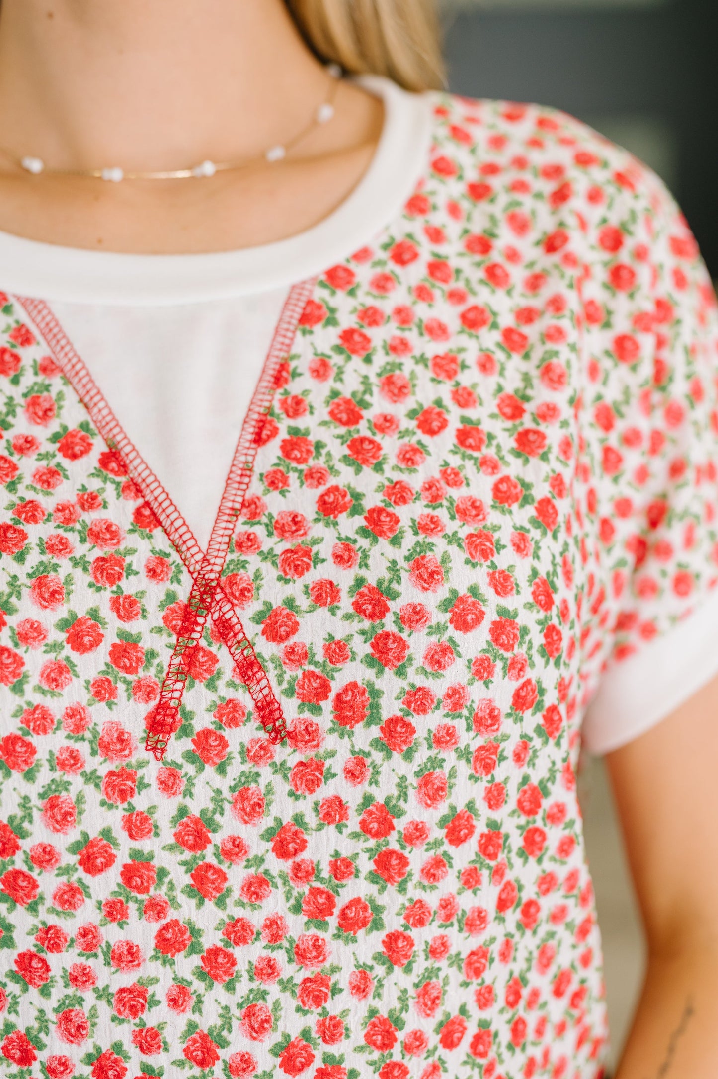 Vivid Memories Relaxed Top in Tomato Red