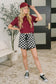 Your Move Checkered Shorts