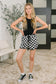 Your Move Checkered Shorts