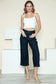 Judy Blue Side Seam Braid Detail High Rise Crop Wide Leg Jeans