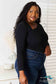 Basic Bae Asymmetrical Neck Long Sleeve Top