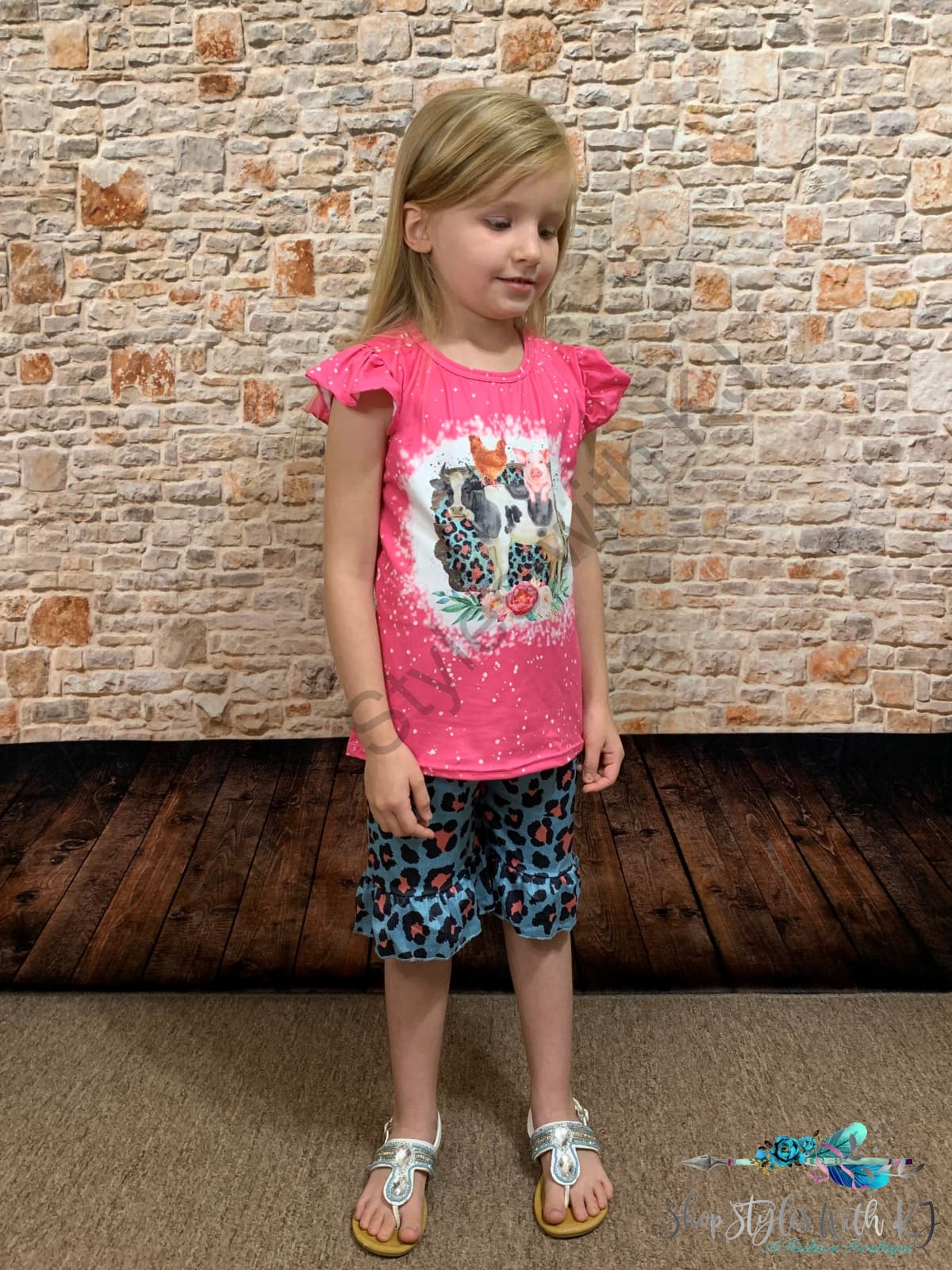 At The Old Corral 2Pc Short Set Kids