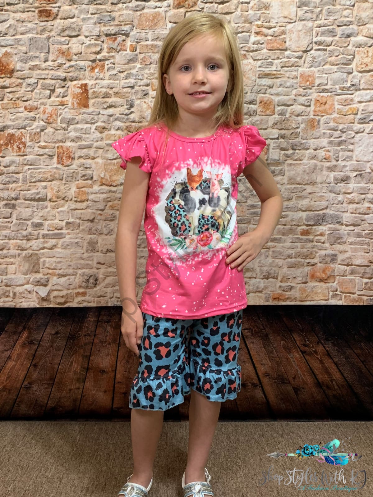 At The Old Corral 2Pc Short Set Kids