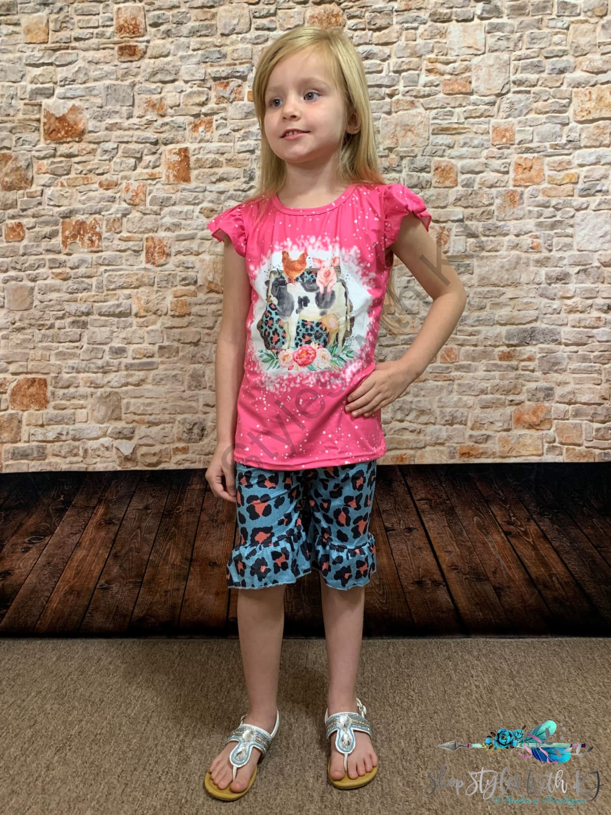 At The Old Corral 2Pc Short Set Kids