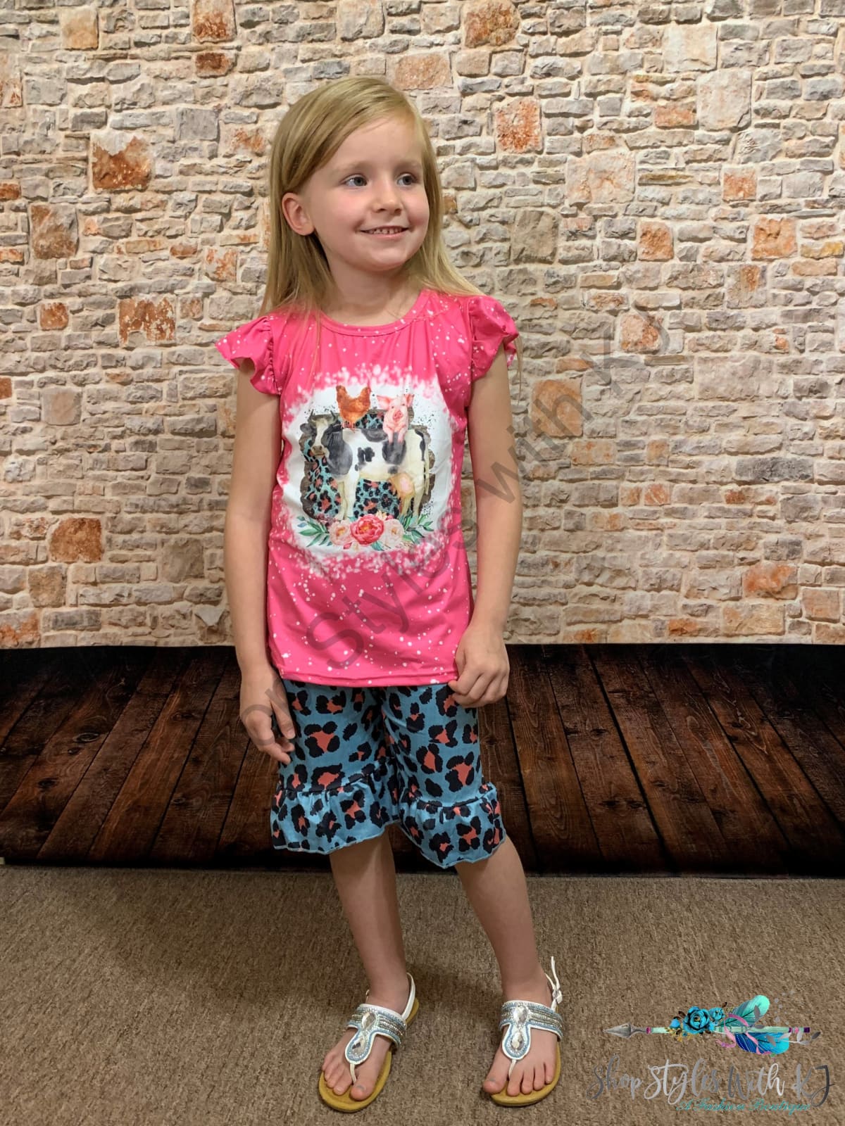 At The Old Corral 2Pc Short Set Kids