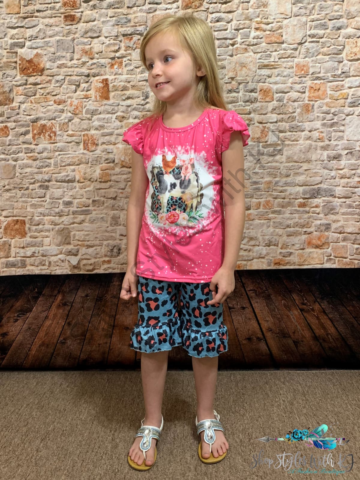 At The Old Corral 2Pc Short Set Kids