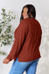 Ribbed Round Neck Slit Knit Top - 5 Colors