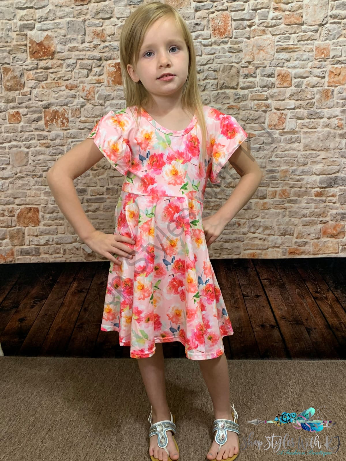 Brushed Rose Among The Thorns Dress Kids