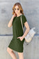 Round Neck Short Sleeve Dress with Pockets - 5 colors