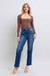 Judy Blue Mid Rise Side Seam Detail Straight Jeans