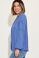 Ribbed Round Neck Long Sleeve T-Shirt - 8 Colors