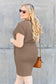 Round Neck Short Sleeve Dress with Pockets - 5 colors
