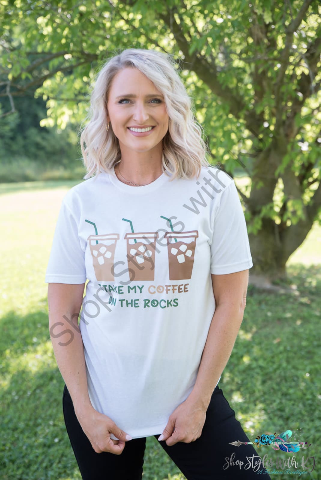 Coffee On The Rocks Graphic Tee Bt