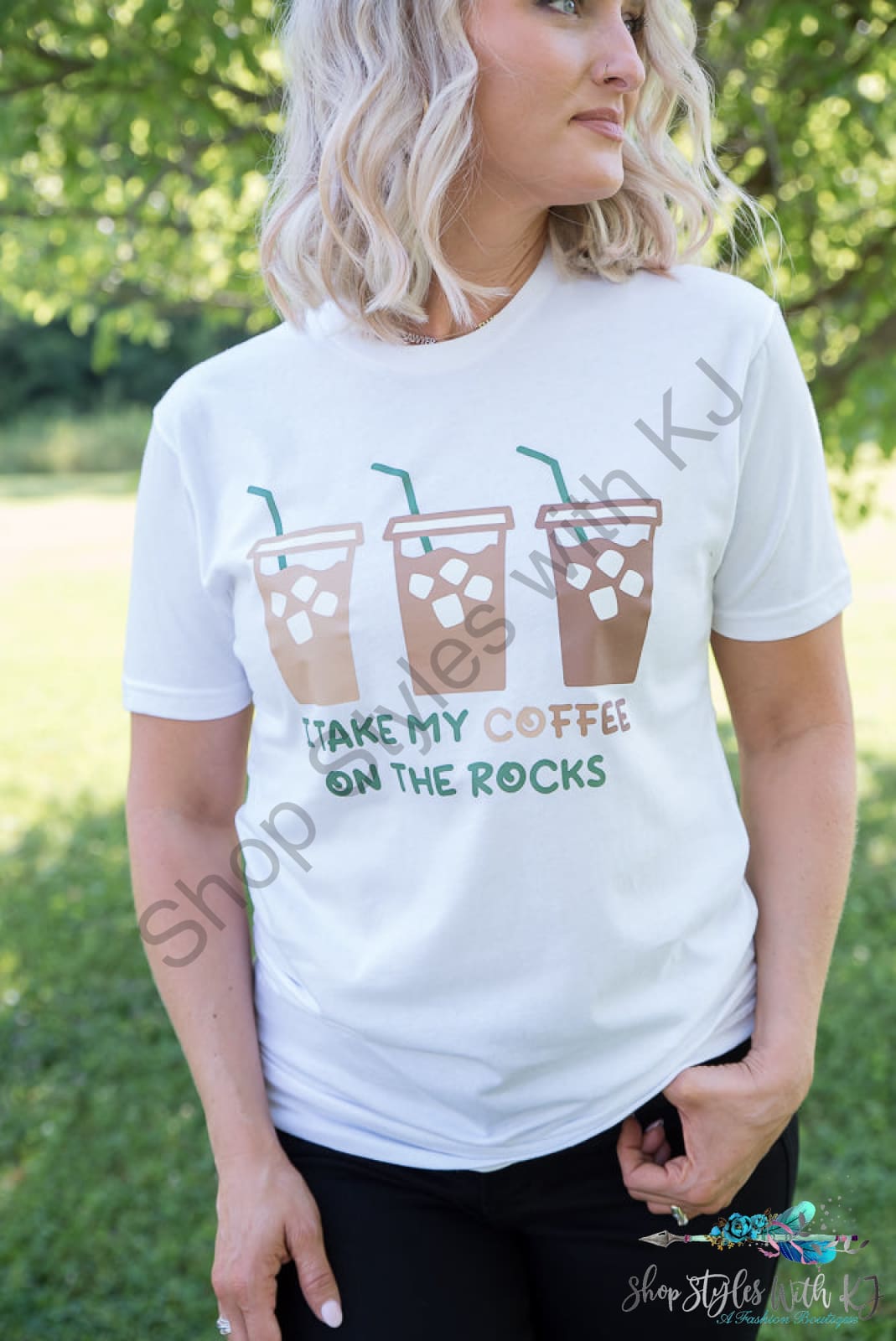 Coffee On The Rocks Graphic Tee Bt