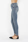 Judy Blue Tummy Control High Rise Vintage Wash Hem Destroy Skinny Jeans