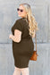 Round Neck Short Sleeve Dress with Pockets - 5 colors