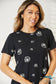 Dandelion Print Round Neck T-Shirt Shirts & Tops